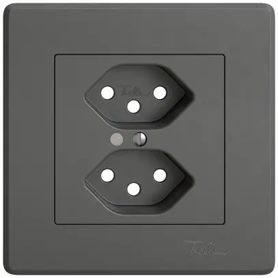 Kit di montaggio INC EDIZIO.liv SNAPFIX® per presa 2×T13 con lente frontale grs 