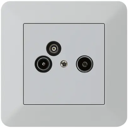Prise pour antenne ENC R/TV/données kallysto.trend 2GHz 14db gris clair 