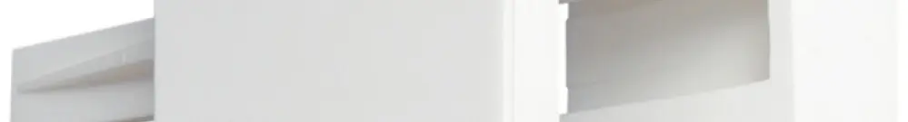 Socle pour angle extérieur pour luminaire automatique blanc 