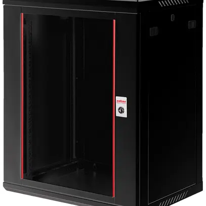 Wandgehäuse 19" ROLINE Basic Plus 600×912×450mm 18HE 1×Tür Stahl schwarz 