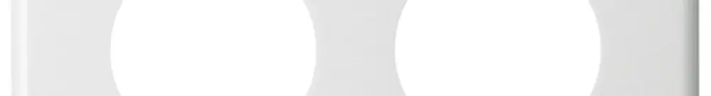 Placca di copertura INC basico 3×2 5×Ø43mm+Ø58mm bianco 