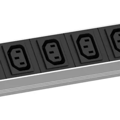 Presa multipla 19" BACHMANN 9×C13 2m 1UA nero 