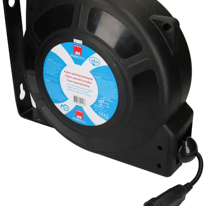 Enrouleur de câble automatique MAX HAURI 1×T13 3×1mm² 20m noir 