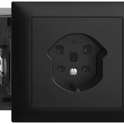 Presa INS EDIZIOdue T25 16A nero 53mm, morsetti a vite 