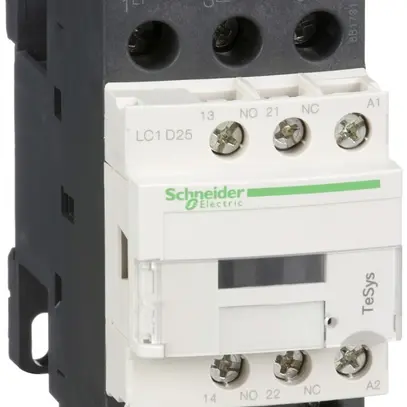 Contattore Schneider Electric LC1D25B7 24V/50/60Hz 1Ch+1cont.25A TeSys 