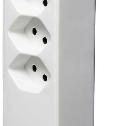 Spina di derivazione cleverLINE 3×T13 1×USB-A 1×USB-C 300° con gancio bianco 