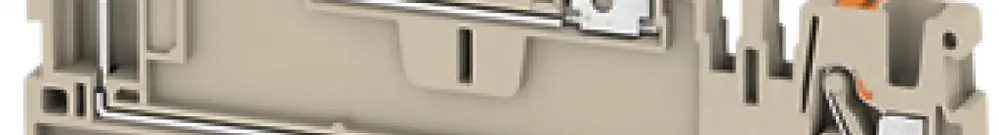 Durchgangs-Reihenklemme Weidmüller APGTB PUSH IN 2.5mm² 2 Etagen TS35 beige 