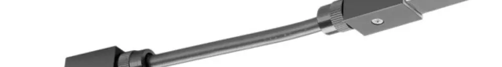 Raccord flexible SLV pour rail conducteur D-TRACK, noir 