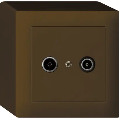 Prise de passage AP kallysto R/TV 14dB brun 