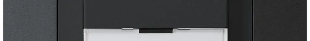 Tasto di suoneria INC A/1L kallysto.trend nero con porta-etichetta 37×15mm 