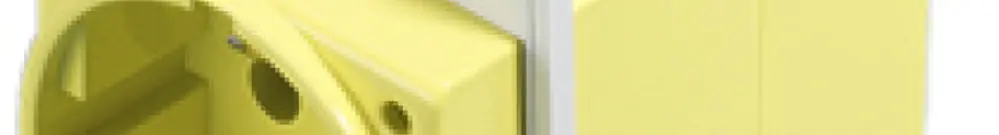 Presa AMD Rittal SZ 2482.410 SCHUKO morsetti a vite materiale sintetico giallo 