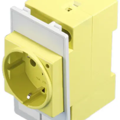 Presa AMD Rittal SZ 2482.410 SCHUKO morsetti a vite materiale sintetico giallo 