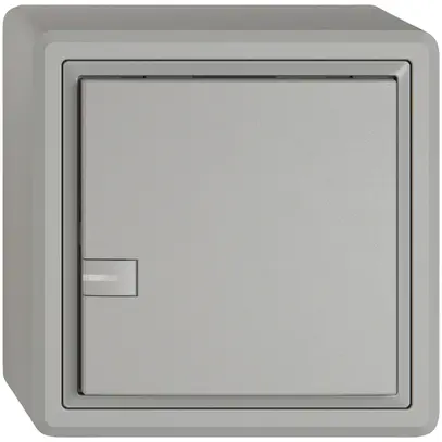 Poussoir KNX RGB AP EDIZIO.liv SNAPFIX® capteur temp.RGB-LED 1× comm.1T grc 