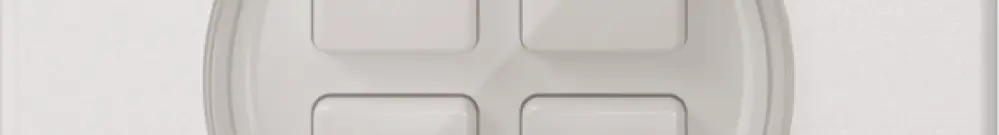 KNX-Taster 4× NEVO N.CO RGB mit Temperaturfühler weiss 