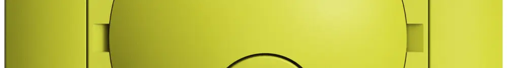 Kit frontal ENC EDIZIOdue lemon 88×88mm pour boîte de raccordement 