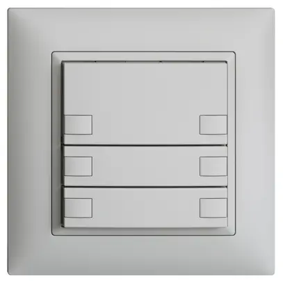 Pulsante KNX RGB INC EDUE FMI, 250mW, s.LED, 3×pulsante, com.2×tasti, grc 