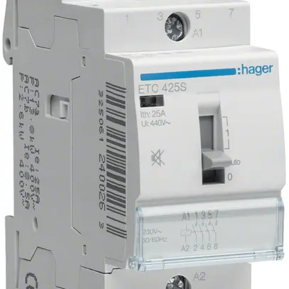 Contacteur AMD HA 230VAC 4F 0O 25A fonction jour/nuit sans bourdonnement 2UM 
