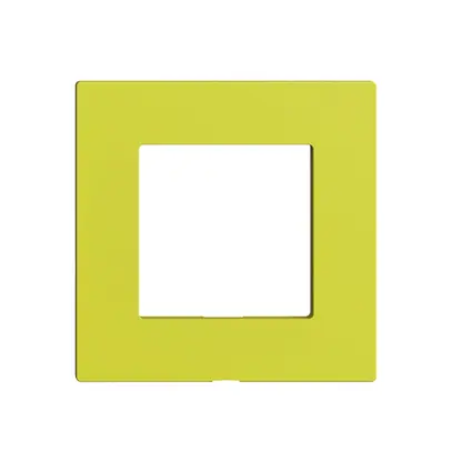 Frontplatte Edue Wiser für Abdeckset, ohne Beschriftung, IP20, 60×60mm, lemon 