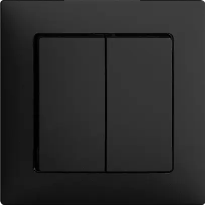 Inserto per interruttore/contatto a pulsante INC Feller EDIZIOdue A-R+3/1L nero 