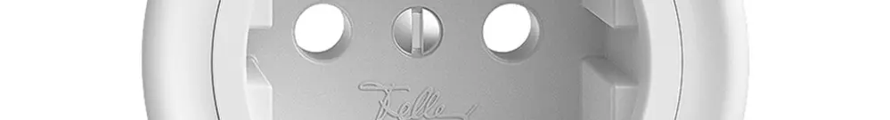 Kit frontal Feller STANDARDdue pour prise Schuko Ø60mm blanc 