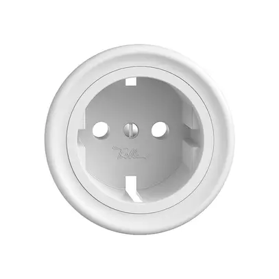 Kit frontal Feller STANDARDdue pour prise Schuko Ø60mm blanc 