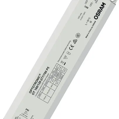 Convertitore LED OT 180/120…277/700 P5 180W 700mA 251×60×39mm IP65 