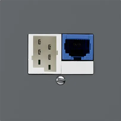 Scatola INC DSL kallysto 1×RJ45/1×T+T antracite 