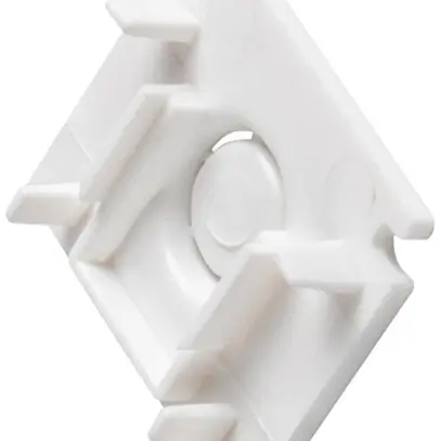 Cappa terminale SLV 48V TRACK materia sintetica 26×2×22mm bianco 