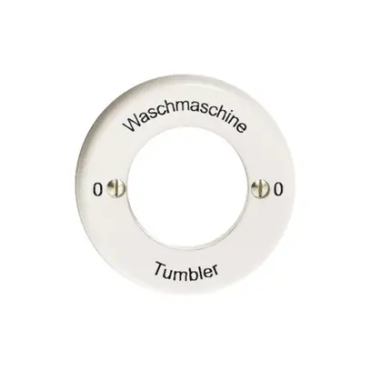 Kit front. 0-Waschmaschine-0-Tumbler per interrutore a chiave bianco 