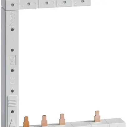 Pettine di raccordo Hager 4P 3L spina 10mm² 63A S L1L2L3N>L1N-L2N-L3N bc 