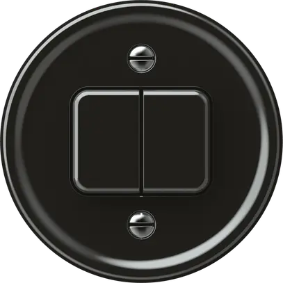 Interruttore a pulsante origin sch 3 + NO/NC 60×60mm nero 