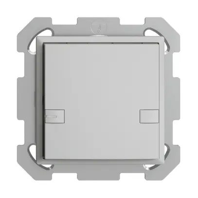 UP-KNX-Taster RGB EDUE, 250mW, m.RGB-LED, 1×Taste, 2×Tastenb., hgu 