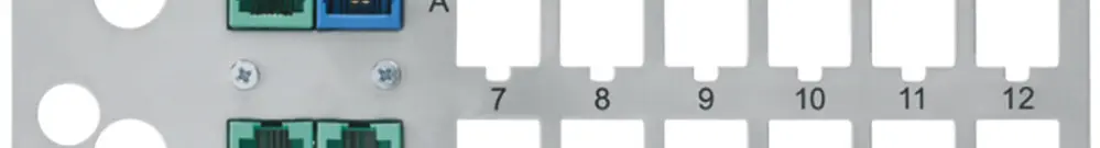 Module de base HA HMS 12×RJ45 Keystone, DSL, TV-/Sat, gris 