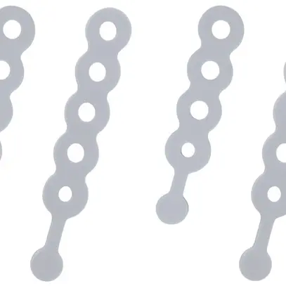 Set di fascette ROLINE, 2 pezzi à 77×13mm, 2 pezzi à 63×13mm, silicone grigio 