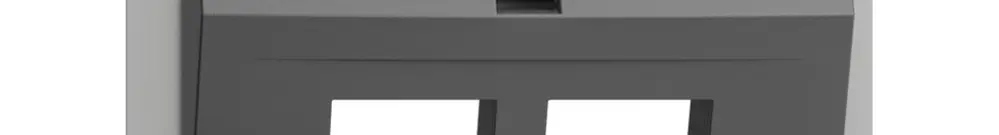 Kit montaggio INS Edue FM.TE c.cappa d.uscita obliqua p.2×Keystone grigio scuro 