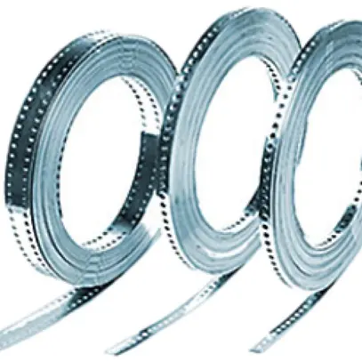 Nastro di messa a terra 50mm² 10m 40×1.5mm perforato Cu-zincato 