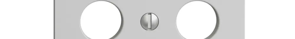 Plaque frontale EDIZIOdue gris clair pour SAT 