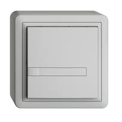 Poussoir KNX RGB AP EDUE, 250mW, s.LED, a.papier, 1×poussoir, comm.1×touche, grc 