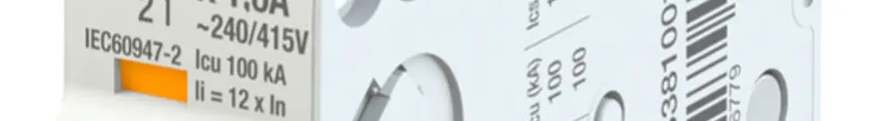 Leitungsschutzschalter ABB MCB S300P 1P 240V Typ K 1.6A Icn 25kA Icu 100kA 1TE 