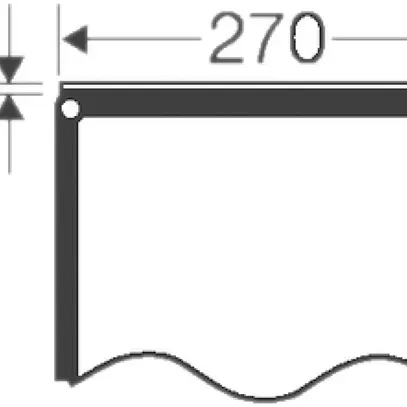 Verschlussplatte grau 270mm für Apparategehäuse Enystar 
