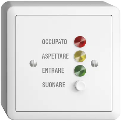 Stazione da porta AP EDIZIOdue bianco, per segnale di chiamata, italiano 