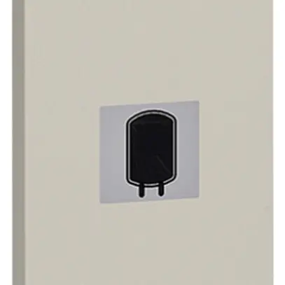 Cache de touche Living Now 1 module avec symbole chauffe-eau sand 
