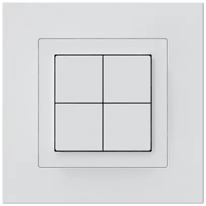 UP-KNX-Taster Hager BA kallysto.pro C 4-fach 94×94mm weiss 