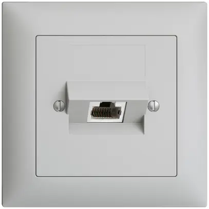 Presa INC 1×RJ45/s 4P ITplus EDIZIOdue grigio chiaro 