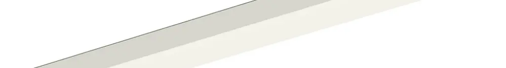 Élément obturateur DOTLUX LINEAselect, 1437×65×10mm matière synthétique, blanc 