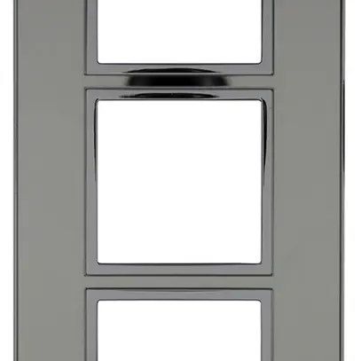 Intestazione INC Legrand Arteor 3×1 verticale 92×213mm Stainless Steel 