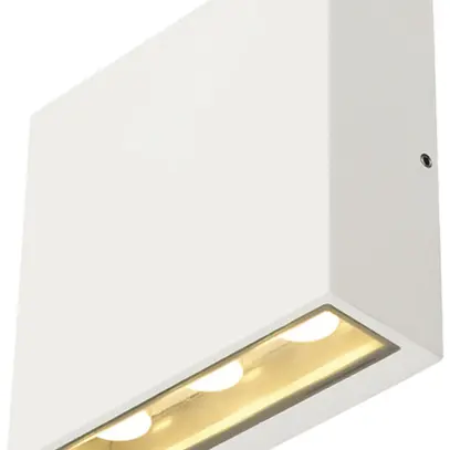 LED-Wandleuchte SLV BIG QUAD UP/DOWN 8.2W 640lm 3000K 30° IP54 weiss 
