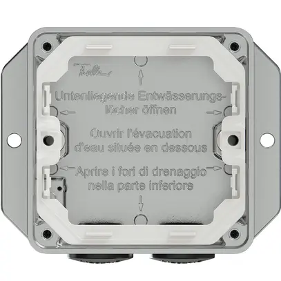 Intestazione AP ELEMENT SNAPFIX® 1×1 111×93mm alluminio opaco 2 entrate 