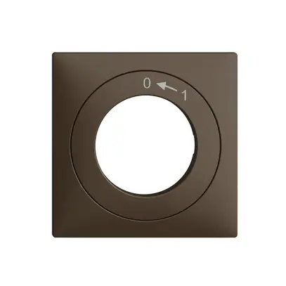 Kit frontal EDIZIOdue 0<-1 60×60mm coffee pour interr.à clé 