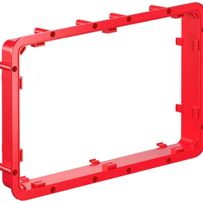 Cadre de rehausse Morach-Technik 50mm pour boîte de coffrage 400×260mm rouge 